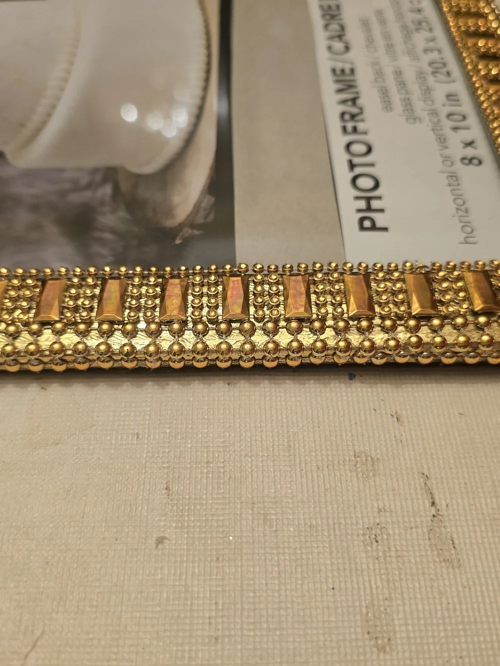 Gold Decorative Photo Frame - New 8x10 Photo Handmade